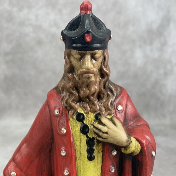 Vtg Holland Mold 3 Wise Men Ceramic Hand Painted 8" Tall Nativity Figurines - Picture 9 of 9